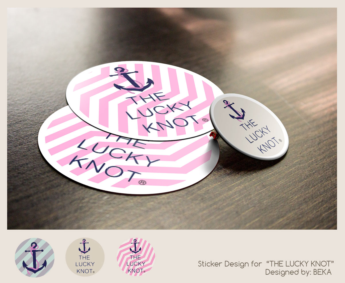 Sticker Design by Beka for THE LUCKY KNOT | Design #4200818