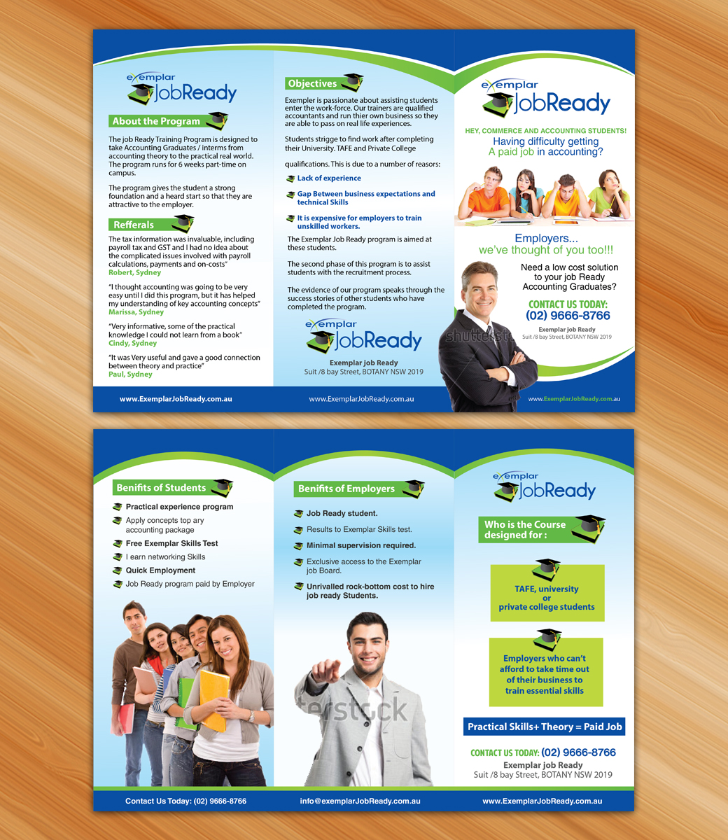 Design de Brochure par Sarmishtha Chattopadhyay_loginchange pour Exemplar Performance Advantage | Design #4215546