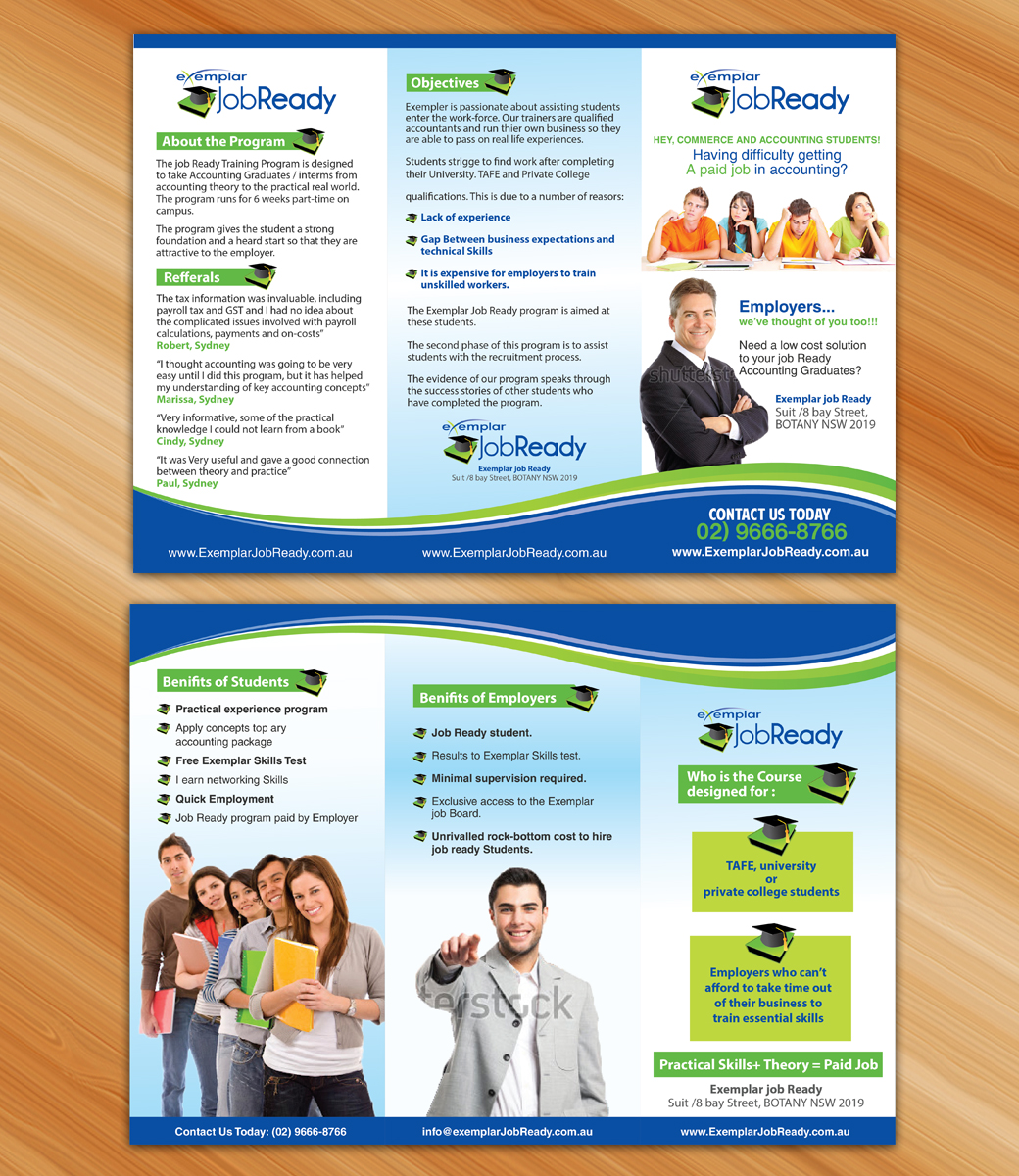 Design de Brochure par Sarmishtha Chattopadhyay_loginchange pour Exemplar Performance Advantage | Design #4218796