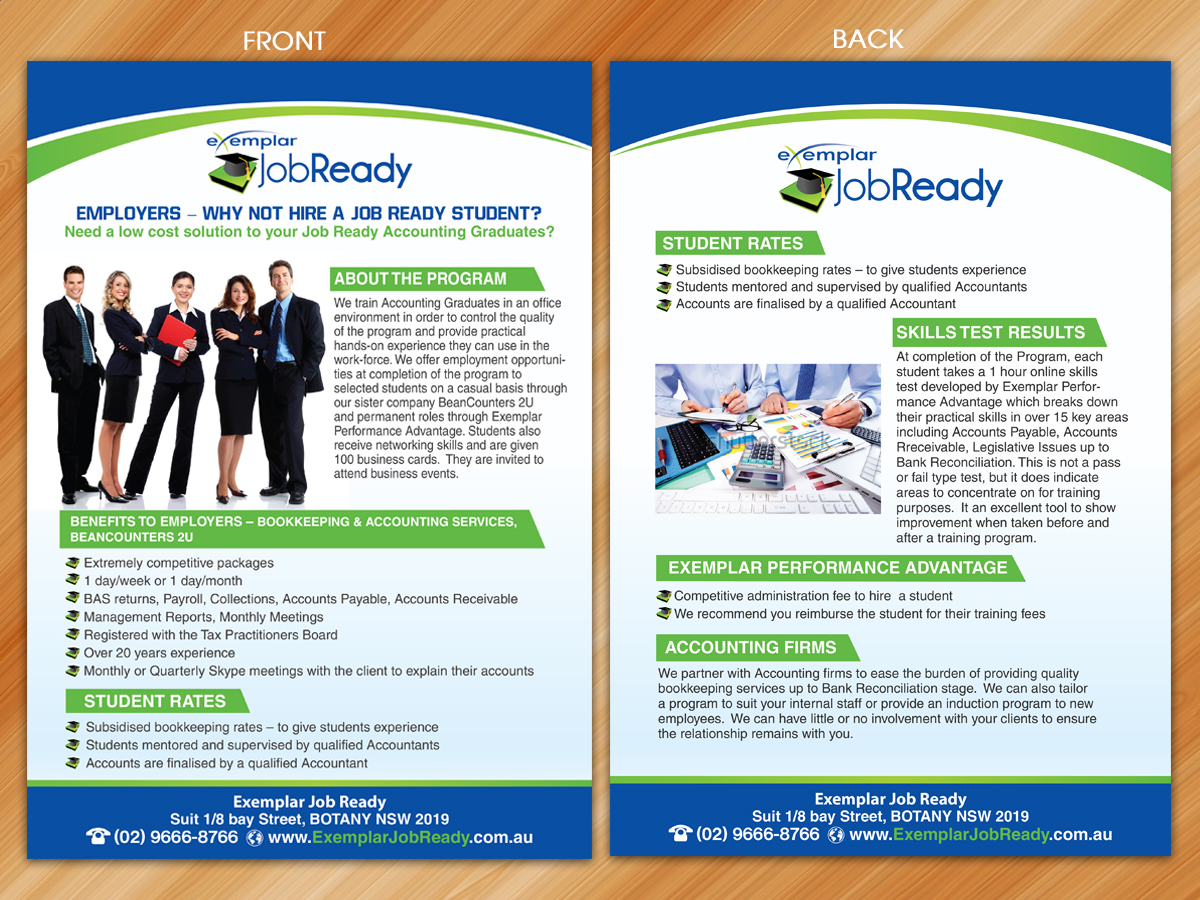 Design de Brochure par Sarmishtha Chattopadhyay_loginchange pour Exemplar Performance Advantage | Design #4269318