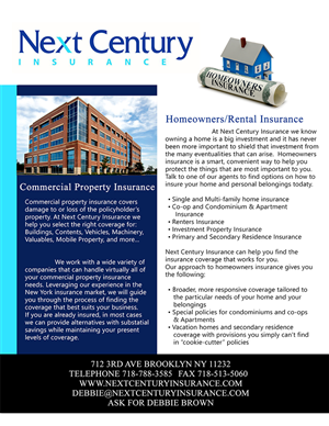 Diseño de Flyer por Tlvs Murthy para Next Century Insurance | Diseño: #4195740