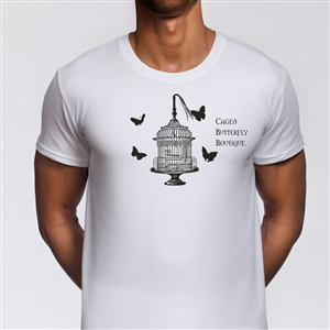 Diseño de Camiseta por SeXtreme para Caged Butterfly Boutique | Diseño: #4206974