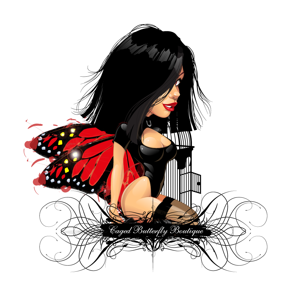 T-shirt Design by Ilina Konsulova for Caged Butterfly Boutique | Design #4459792