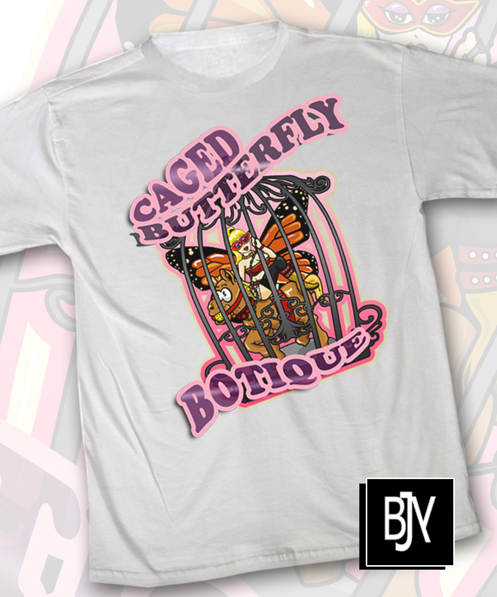 T-shirt Design by BJY for Caged Butterfly Boutique | Design #4335661