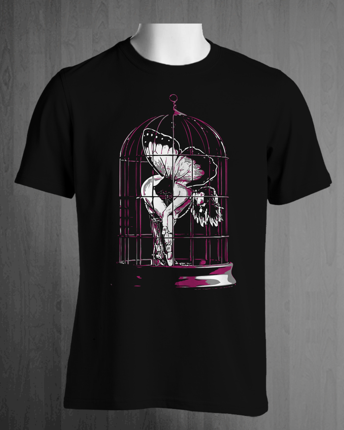 T-shirt Design by Adrian for Caged Butterfly Boutique | Design #4213137