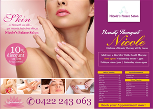 beauty salon flyer design for a company by esolz technologies beauty salon flyer design