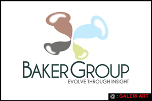 'BakerGroup' and our tagline 'evolve through insight'   | Logo Design by Galeri Art