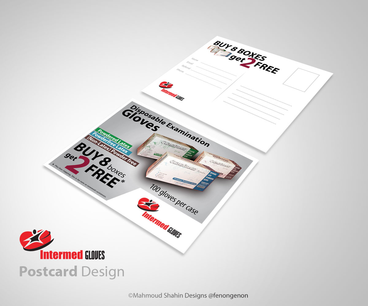 Postcard Design by Mahmoud Shahin for this project | Design #4221300