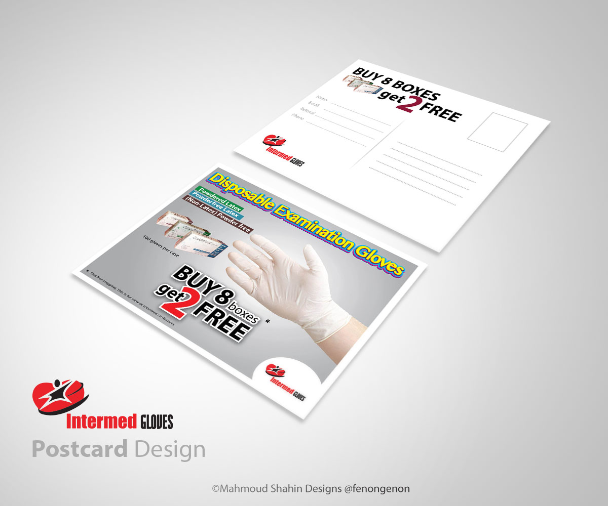 Postcard Design by Mahmoud Shahin for this project | Design #4221311