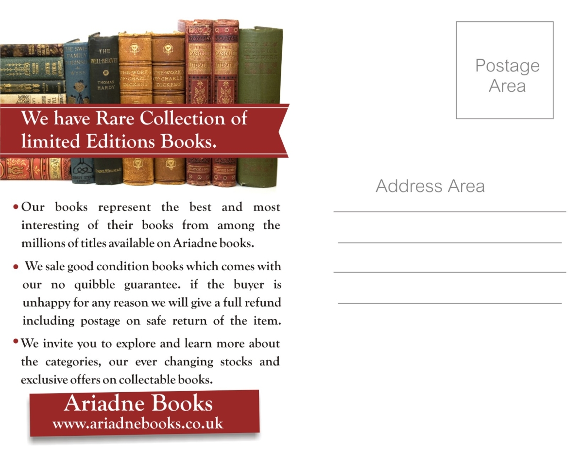 Postcard Design by ravi_k5 for Ariadne Books | Design #4217430