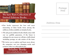 Postcard Design by ravi_k5 for Ariadne Books | Design: #4217430