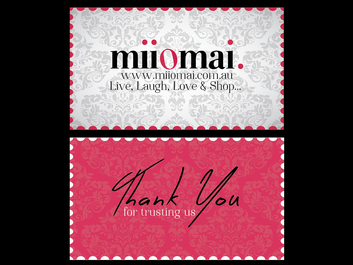 Business Card Design by Sunaina for Miiomai | Design #4225861
