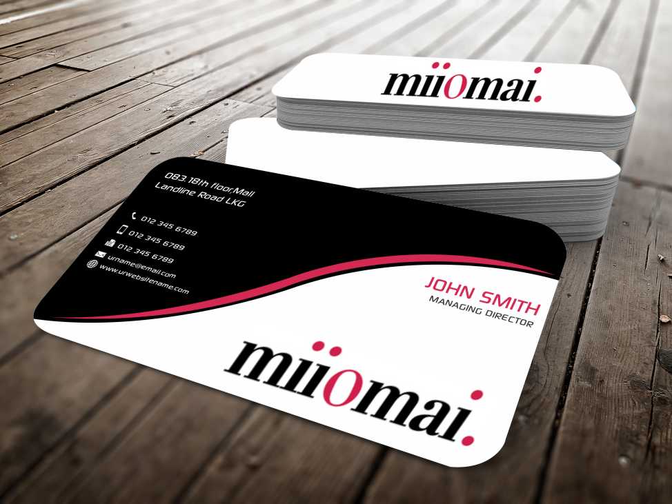 Business Card Design by szabist for Miiomai | Design #4252486