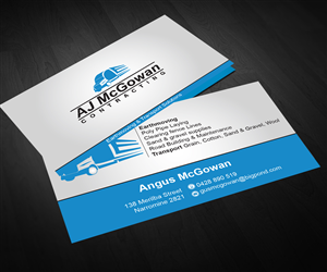 Rural contractor needs professional informative business card | Business Card Design by Aaaron