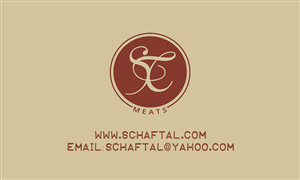 Visitenkarten-Design von  Muller Villegas für Schaf Tal Farms / Schaf Tal Meats | Design: #4248938