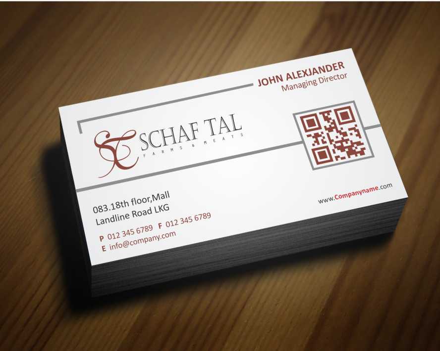 Business Card Design by AwsomeD for Schaf Tal Farms / Schaf Tal Meats | Design #4251940