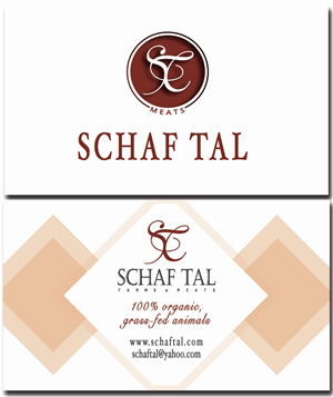 Business Card Design by Lena Scott for Schaf Tal Farms / Schaf Tal Meats | Design #4227907
