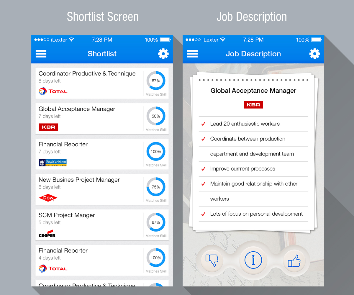 Diseño de aplicación (App) por iLexter para este proyecto | Diseño #4279661
