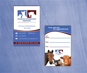 Innovative Veterinary Clinic Business Card | Business Card Design by HLDesign