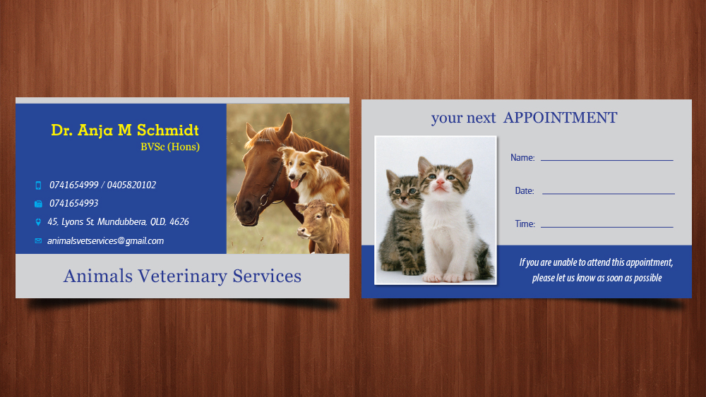 Visitenkarten-Design von Anooshaa Kachhia für dieses Projekt | Design #4262054