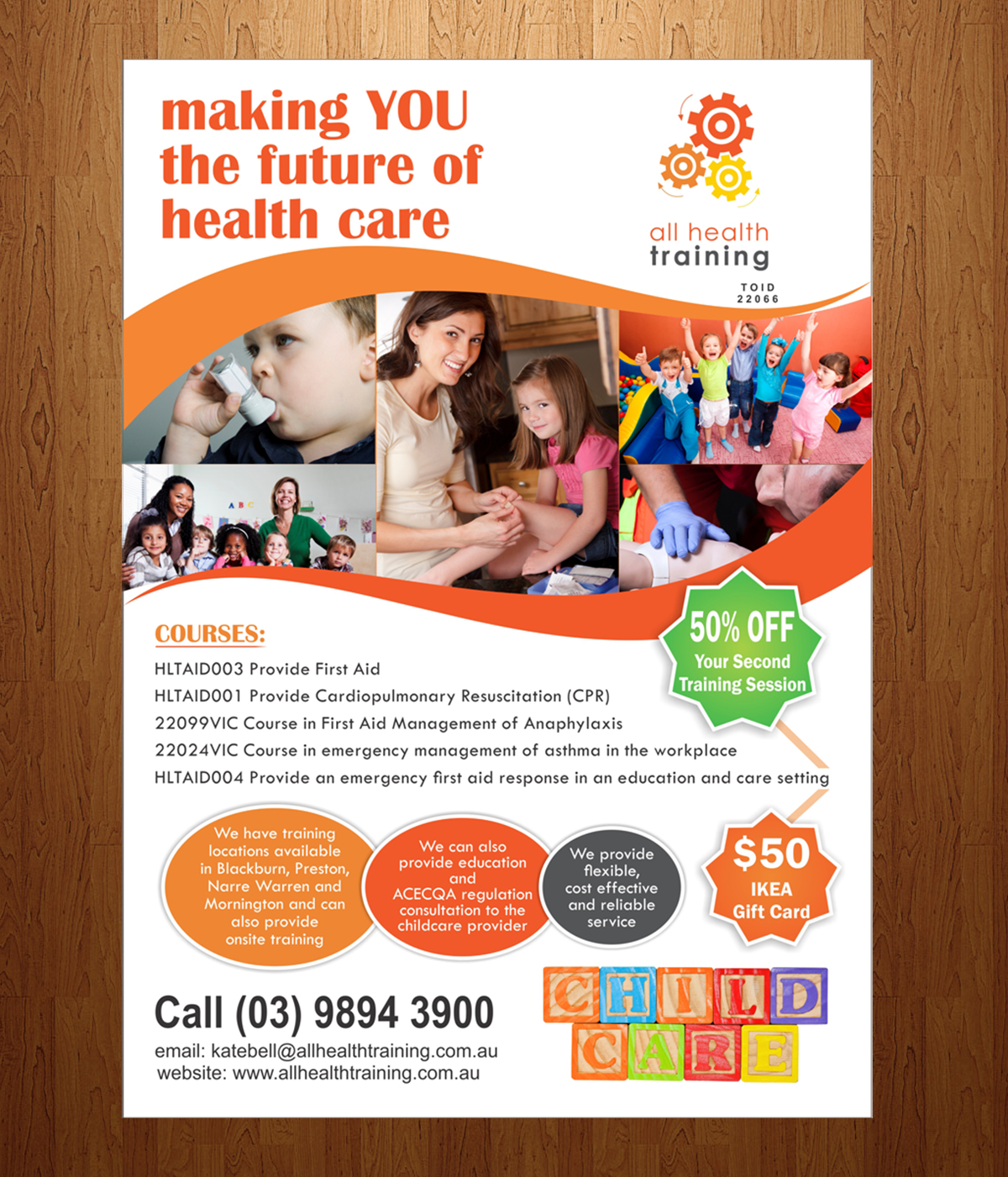 Diseño de Flyer por HollyBlue Studio para All Health Training | Diseño #4220943