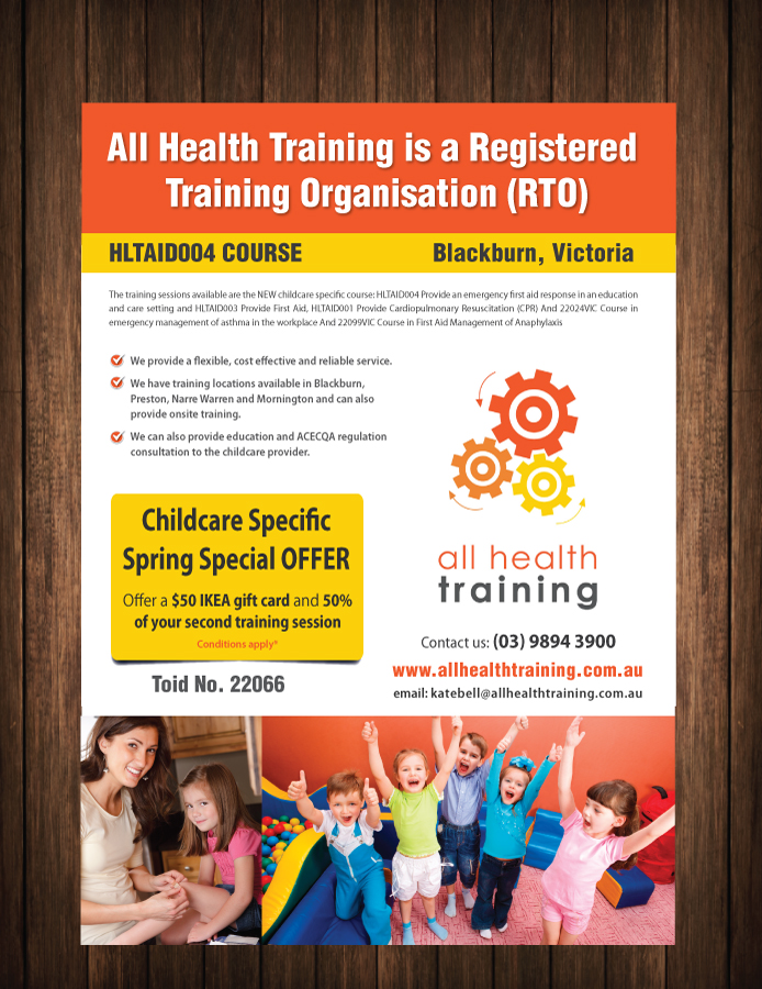 Flyer Design by meet007 for All Health Training | Design #4242037