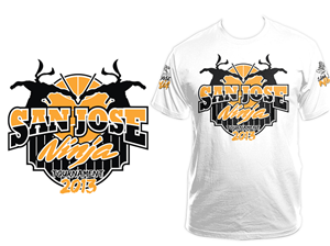 San Jose Ninja baskeball tournament needs a Tshirt design | Design de T-shirt par D'Mono