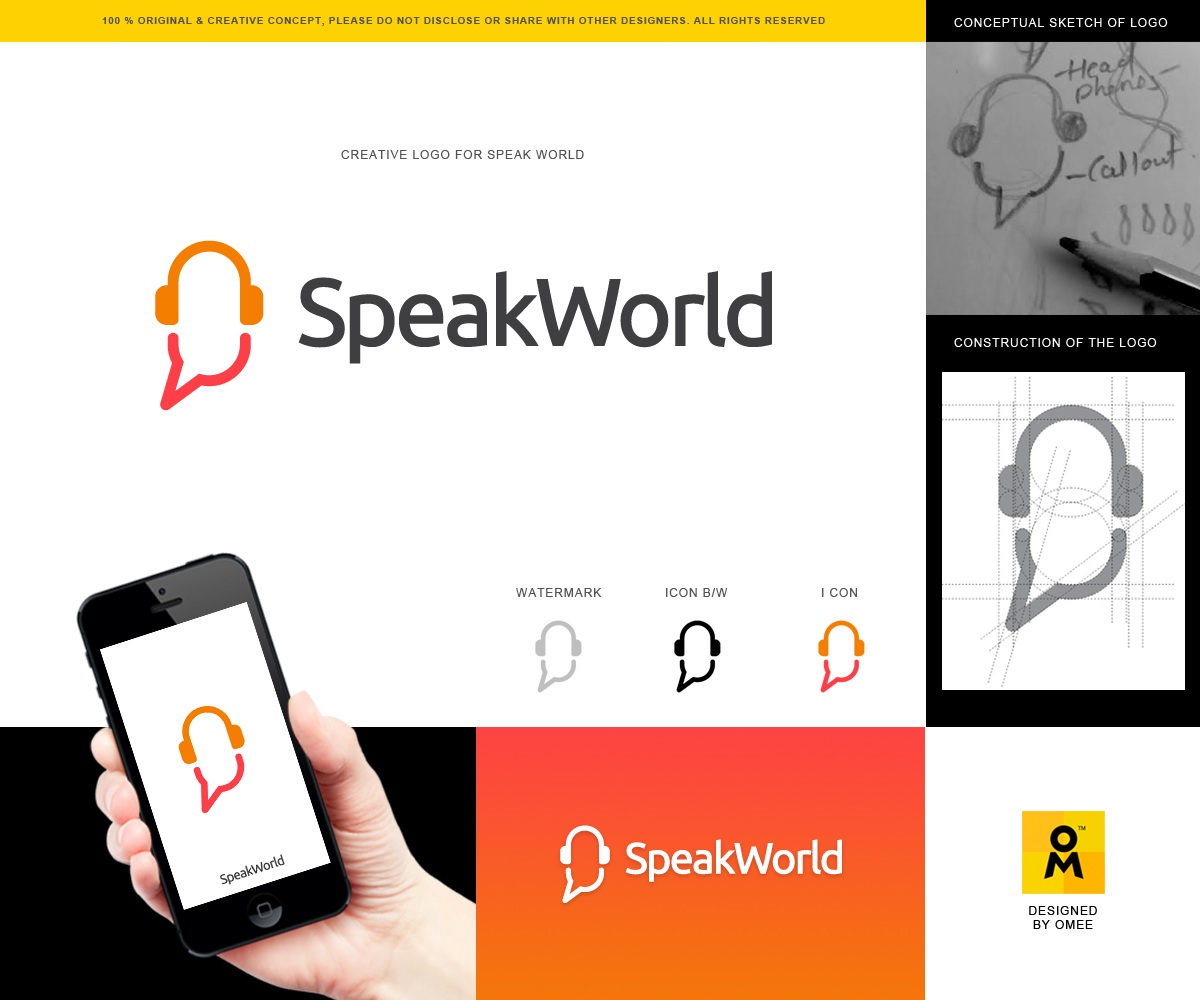 Logo Design by Omee for Speakworld | Design #4213702