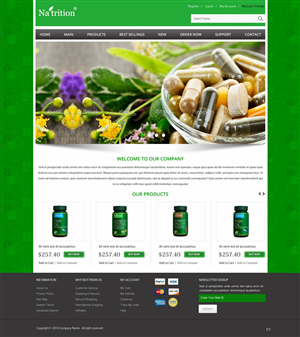 Web Design by pb for USA HPSON Pharmaceuticals Group LTD. | Design: #4222458