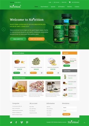 Web Design by pb for USA HPSON Pharmaceuticals Group LTD. | Design: #4222464