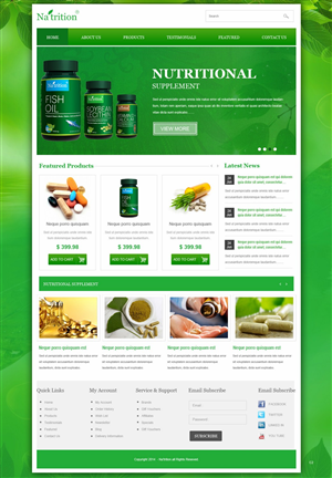 Web Design by pb for USA HPSON Pharmaceuticals Group LTD. | Design: #4222466