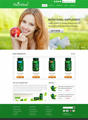Web Design by pb for USA HPSON Pharmaceuticals Group LTD. | Design: #4229993