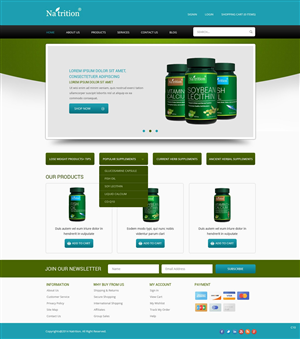 Web Design by pb for USA HPSON Pharmaceuticals Group LTD. | Design: #4588362