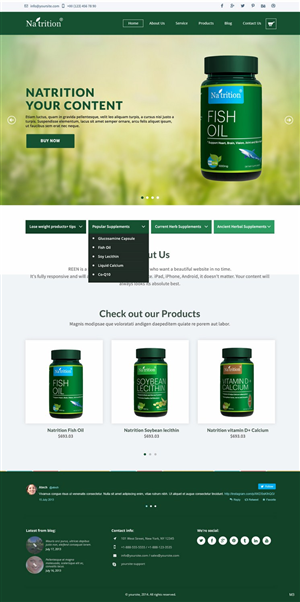 Web Design by pb for USA HPSON Pharmaceuticals Group LTD. | Design: #4588363