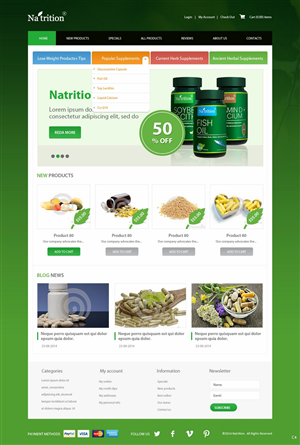 Web Design by pb for USA HPSON Pharmaceuticals Group LTD. | Design: #4588368