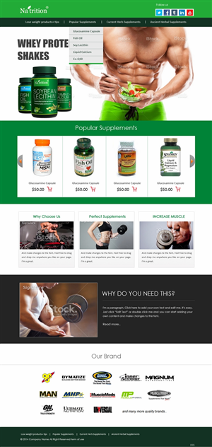 Web Design by pb for USA HPSON Pharmaceuticals Group LTD. | Design: #4593559