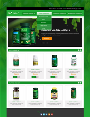 Web Design by pb for USA HPSON Pharmaceuticals Group LTD. | Design: #4593705