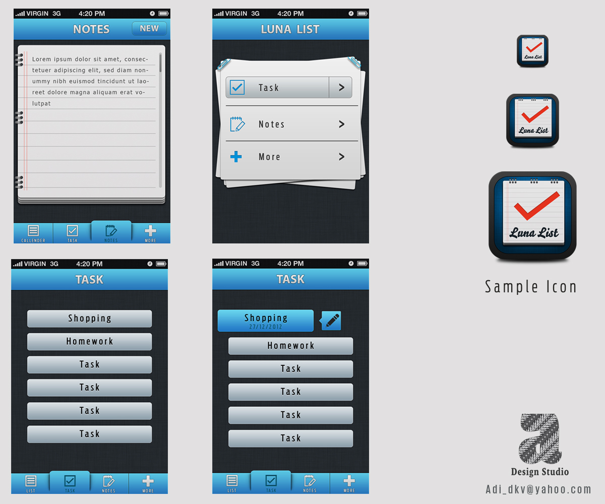 App-Design von Adi für dieses Projekt | Design #1220536