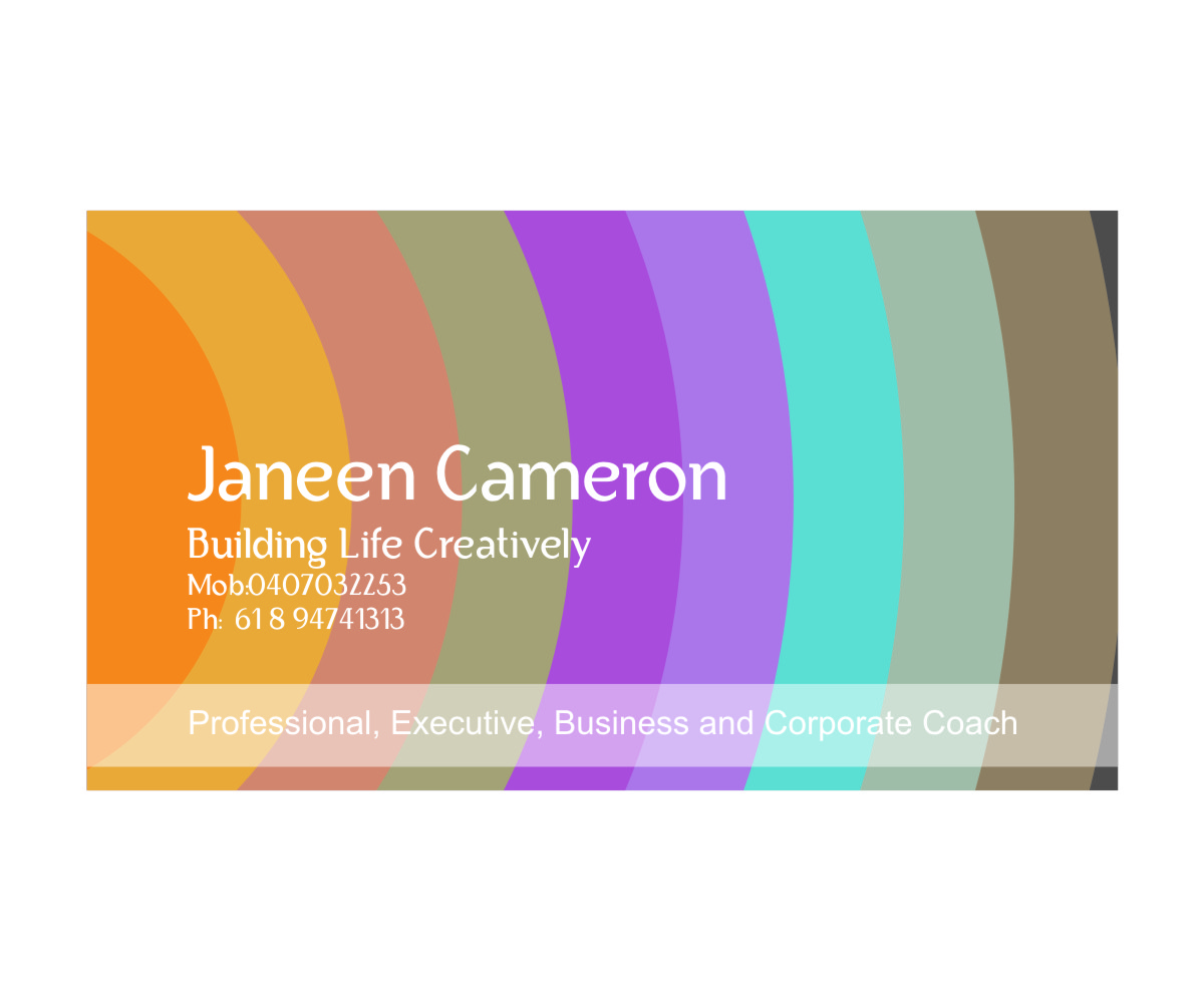 Visitenkarten-Design von barinix für Janeen Lorraine Cameron | Design #1196114