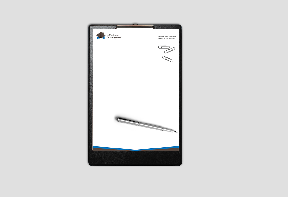 Letterhead Design by Aysan for The Mortgage Opportunity Group | Design #4217510