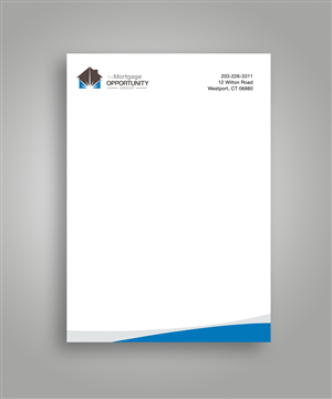 Letterhead Design by Satyajit Sil Creations for The Mortgage Opportunity Group | Design #4249618