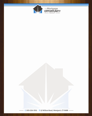 Letterhead Design by harmi_199 for The Mortgage Opportunity Group | Design: #4220422