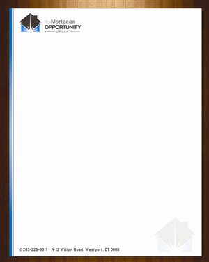 Letterhead Design by harmi_199 for The Mortgage Opportunity Group | Design: #4220532