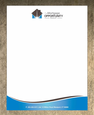 Letterhead Design by Sandy1155 for The Mortgage Opportunity Group | Design: #4218572