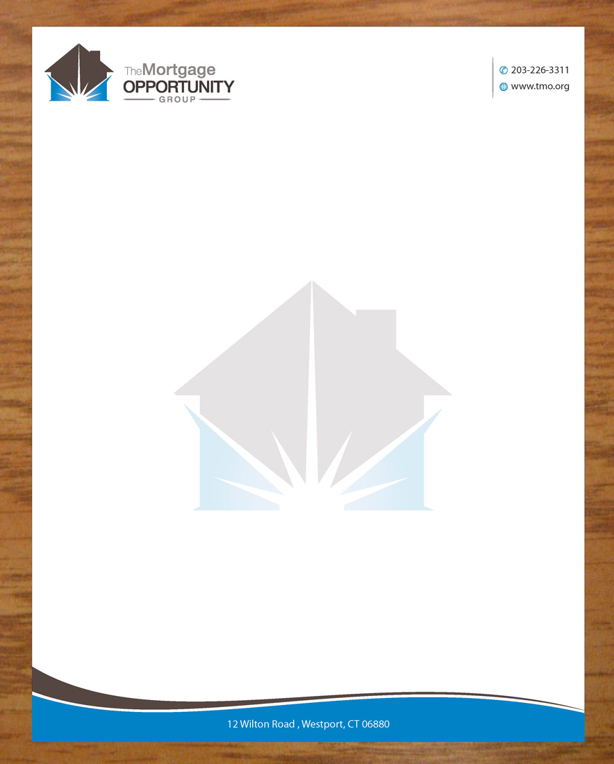 Diseño de Membrete por Joy16589 para The Mortgage Opportunity Group | Diseño #4214604