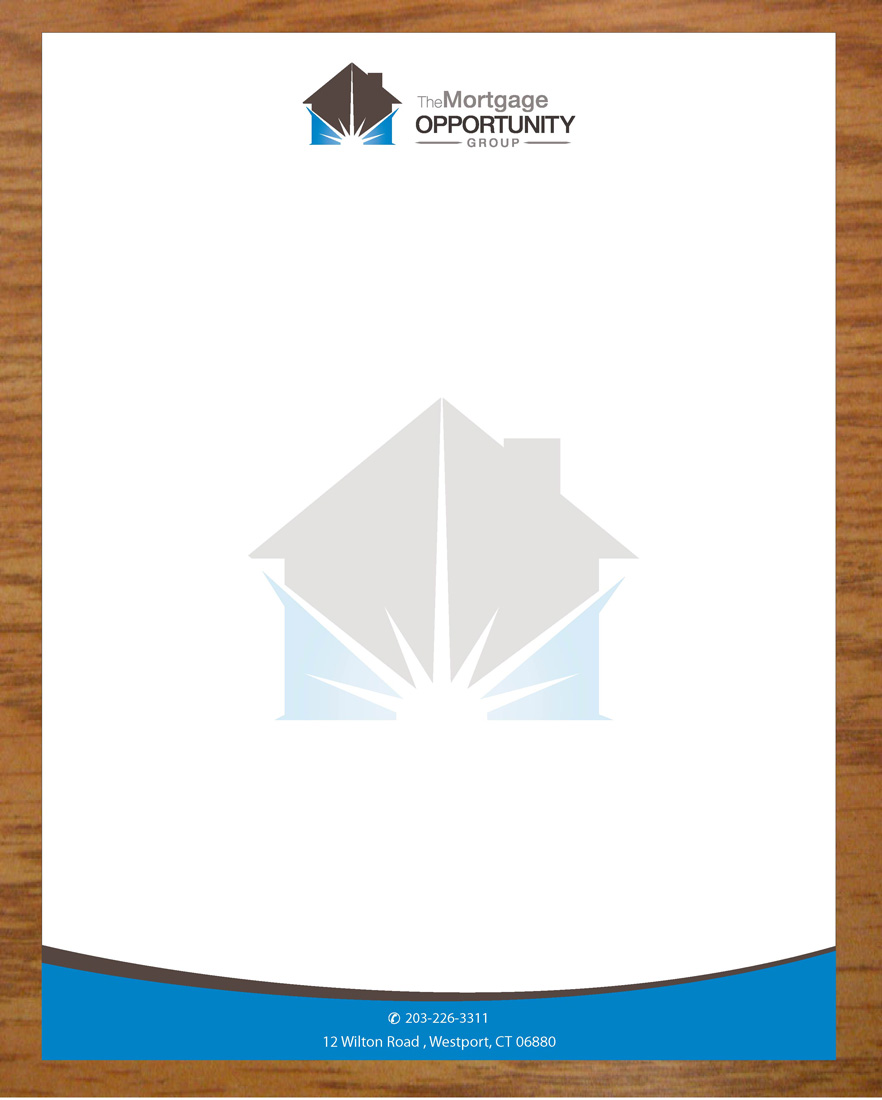 Diseño de Membrete por Joy16589 para The Mortgage Opportunity Group | Diseño #4214614