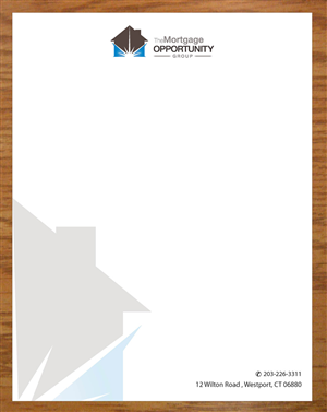 Letterhead Design by Joy16589 for The Mortgage Opportunity Group | Design: #4214618
