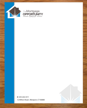 Letterhead Design by Joy16589 for The Mortgage Opportunity Group | Design: #4214634