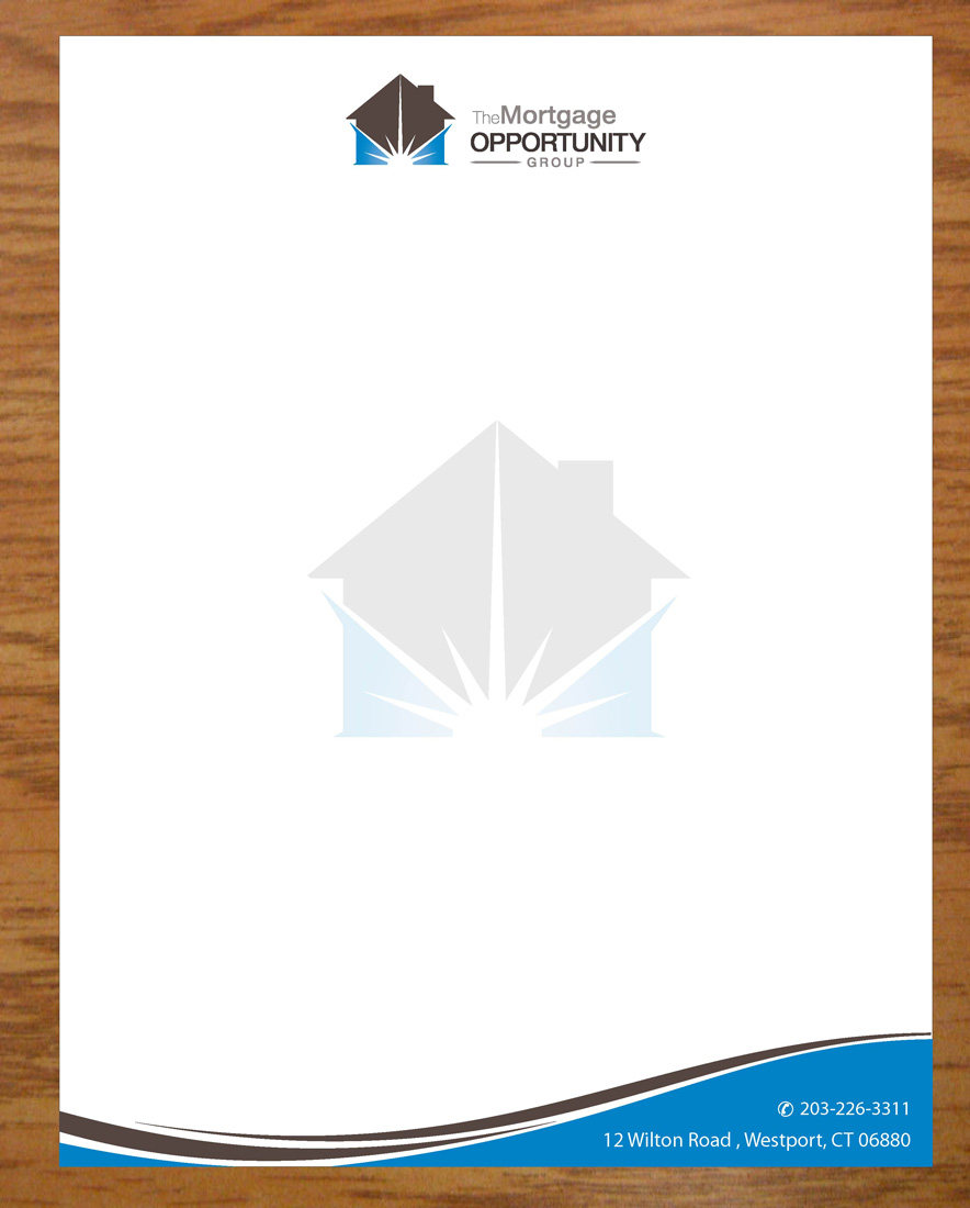 Letterhead Design by Joy16589 for The Mortgage Opportunity Group | Design #4214645