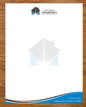 Letterhead Design by Joy16589 for The Mortgage Opportunity Group | Design: #4214645
